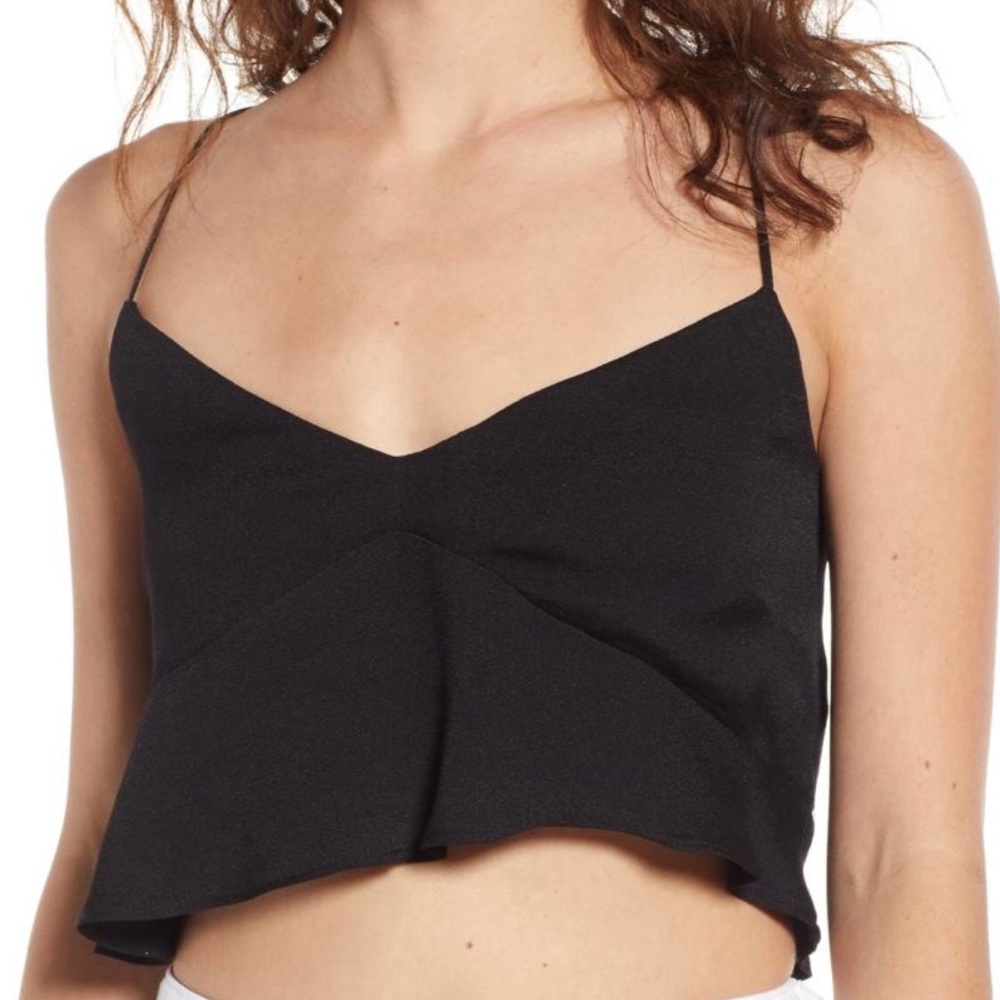 AFRM Kyla Peplum Crop Top